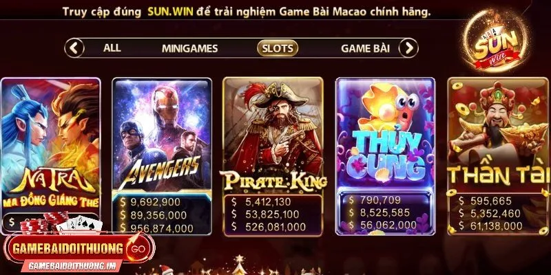 Các trò chơi nổi bật và hấp dẫn tại Sunwin