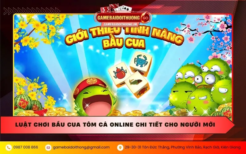 Luật chơi bầu cua tôm cá online chi tiết cho người mới