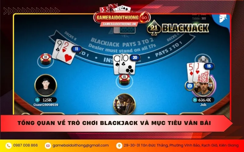 tong quan ve tro choi blackjack va muc tieu van bai Tổng quan về trò chơi Blackjack và mục tiêu ván bài